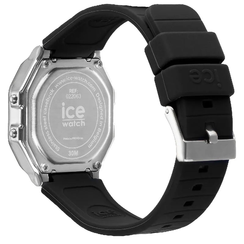 ICE Watch Digital Retro Black Silver