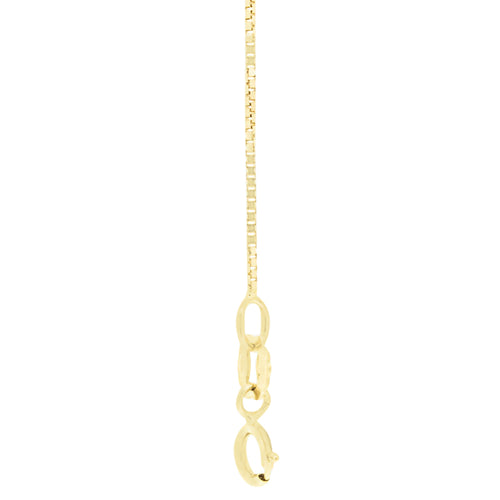 18kt Gold Box Chain 51cms (20") Long - 0.7mm Thick