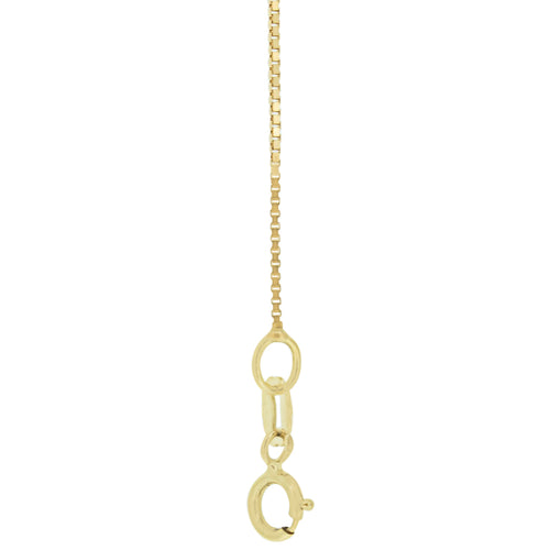 18kt Gold Box Chain 46cms (18") Long - 0.6mm Thick