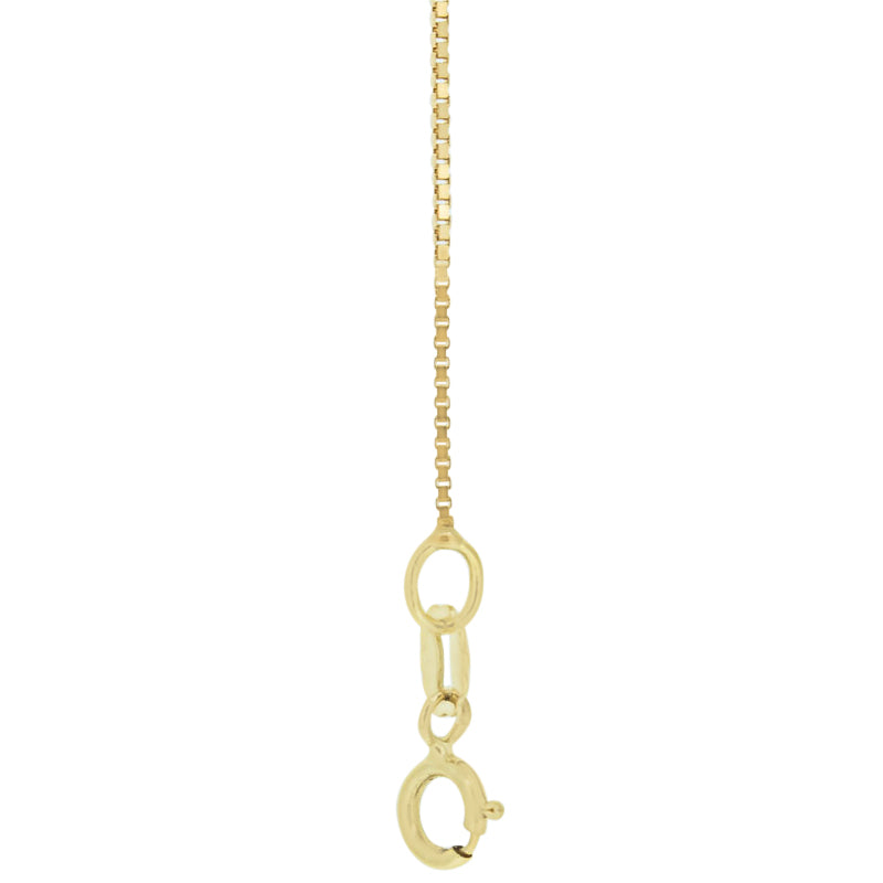 18kt Gold Box Chain 46cms (18") Long - 0.6mm Thick